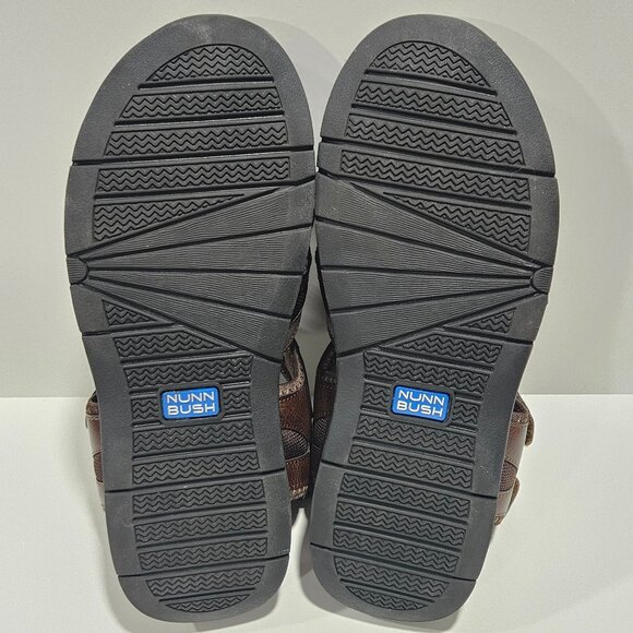 Nunn Bush Brown Fisherman Sandals Men’s 11W Memory Foam Comfort - Picture 3 of 12